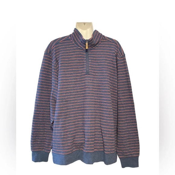 Orvis Striped 1/4 Zip Pullover - Picture 1 of 6